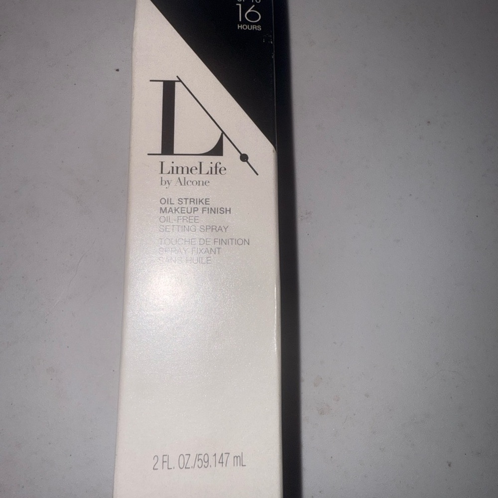 Limelife by Alcone Oil Strike Makeup Finish Setting Spray - Black and White
